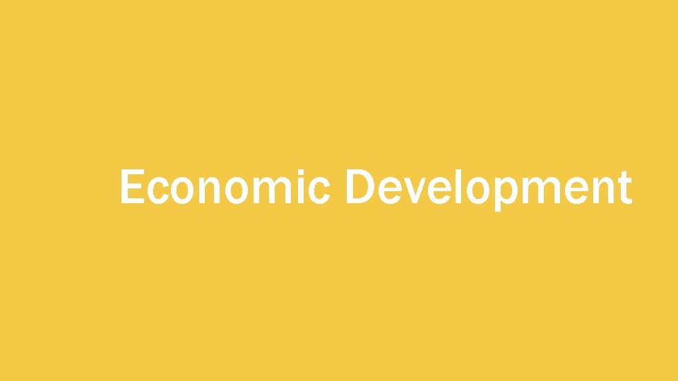 Economic Development 