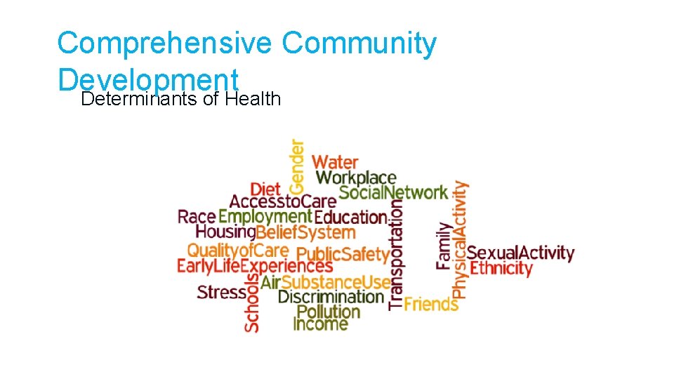 Comprehensive Community Development Determinants of Health 