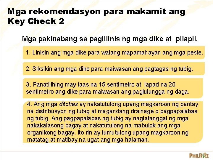 Mga rekomendasyon para makamit ang Key Check 2 Mga pakinabang sa paglilinis ng mga