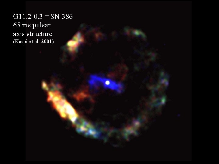 G 11. 2 -0. 3 = SN 386 65 ms pulsar axis structure (Kaspi