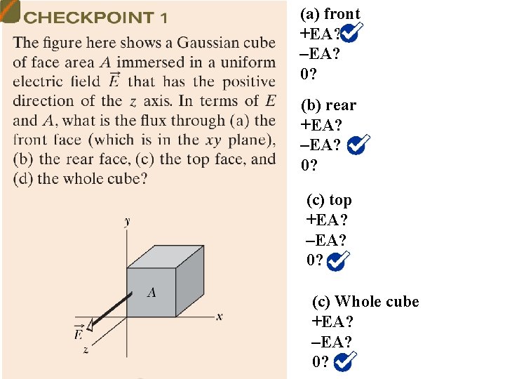 (a) front +EA? –EA? 0? (b) rear +EA? –EA? 0? (c) top +EA? –EA? (a) front +EA? –EA? 0? (b) rear +EA? –EA? 0? (c) top +EA? –EA?