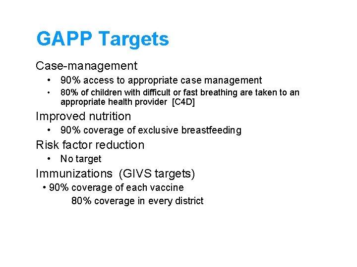 Global Action Plan for Prevention Control of Pneumonia