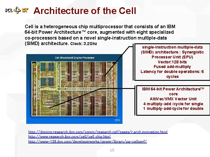 Architecture of the Cell is a heterogeneous chip multiprocessor that consists of an IBM Architecture of the Cell is a heterogeneous chip multiprocessor that consists of an IBM