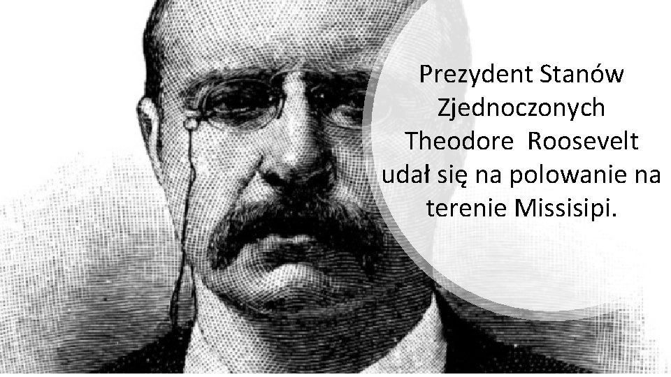 Prezydent Stanów Zjednoczonych Theodore Roosevelt udał się na polowanie na terenie Missisipi. 