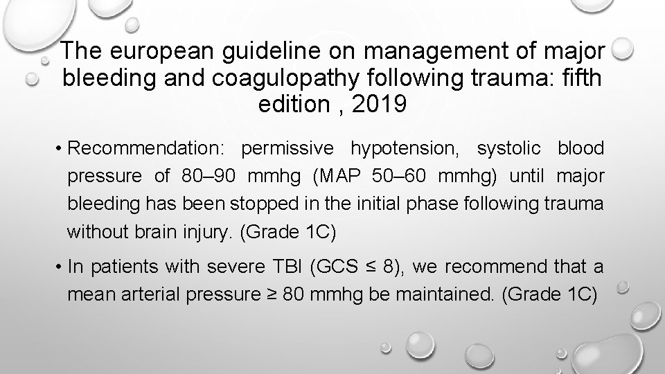 The european guideline on management of major bleeding and coagulopathy following trauma: fifth edition