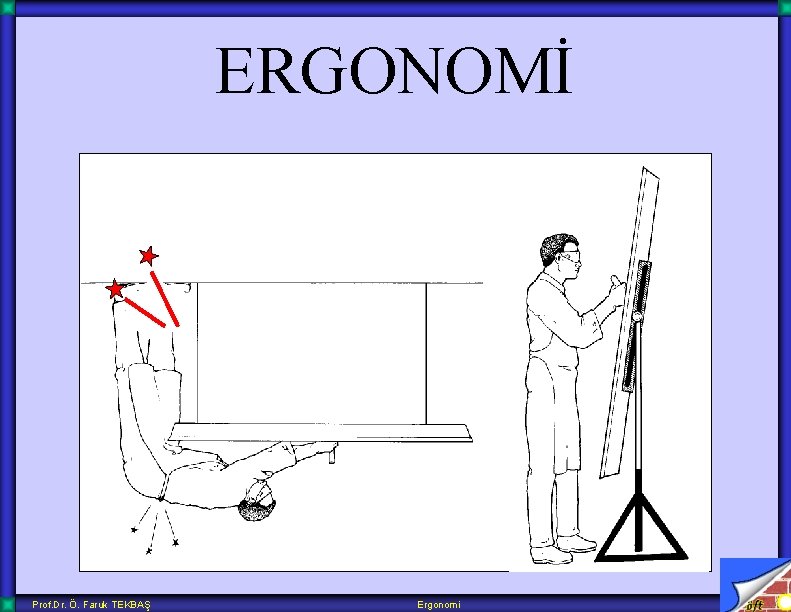 ERGONOMİ Prof. Dr. Ö. Faruk TEKBAŞ Ergonomi 