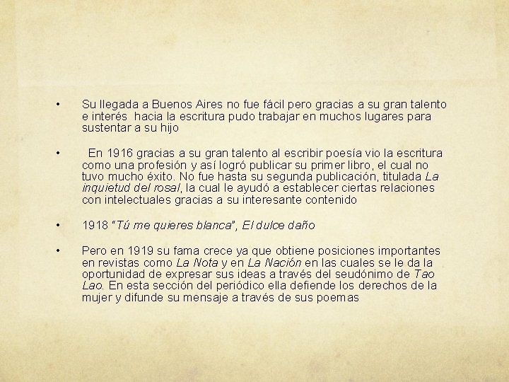  • Su llegada a Buenos Aires no fue fácil pero gracias a su