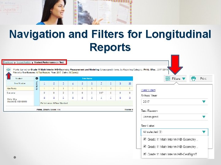 Navigation and Filters for Longitudinal Reports Navigation and Filters for Longitudinal Reports