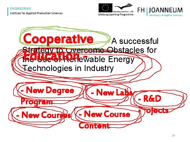 www. fh-joanneum. at ENGINEERING Institute for Applied Production Sciences Cooperative A successful Strategy to