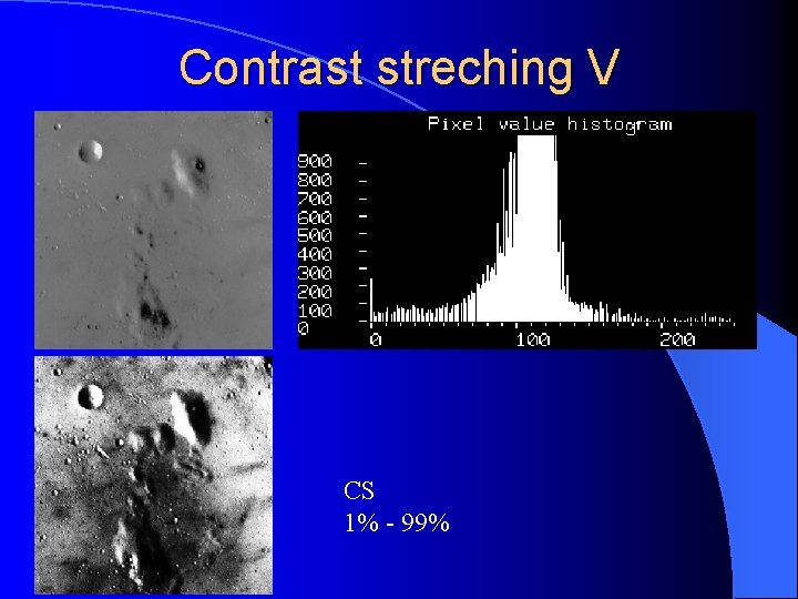 Contrast streching V CS 1% - 99% 