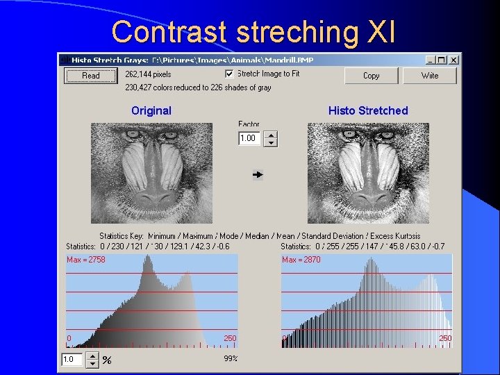 Contrast streching XI 