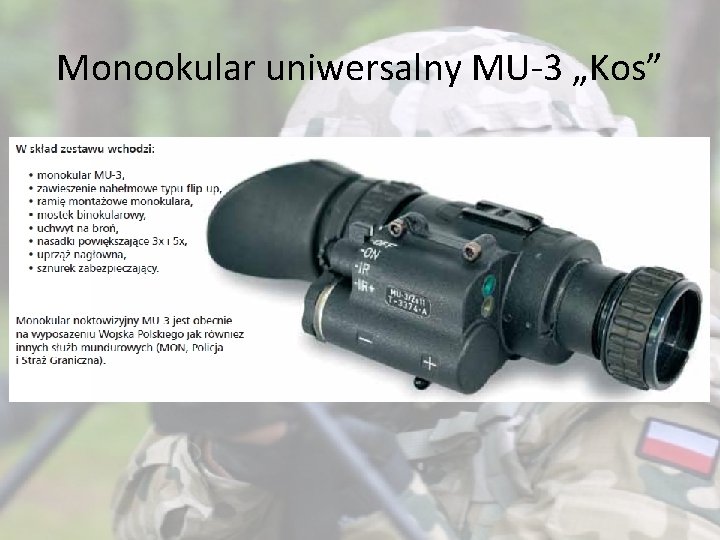 Monookular uniwersalny MU-3 „Kos” 