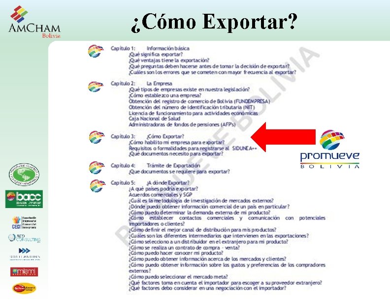  ¿Cómo Exportar? 