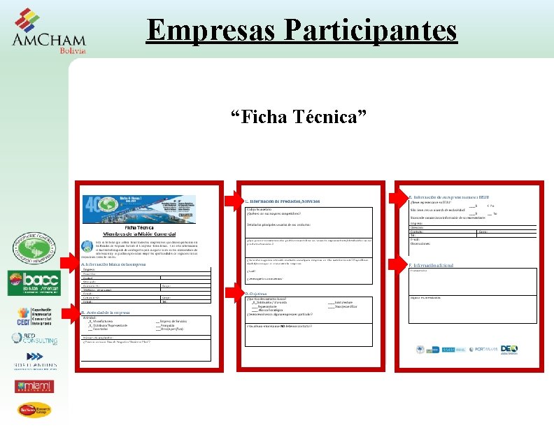 Empresas Participantes “Ficha Técnica” 