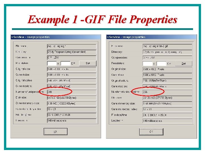 Example 1 -GIF File Properties 