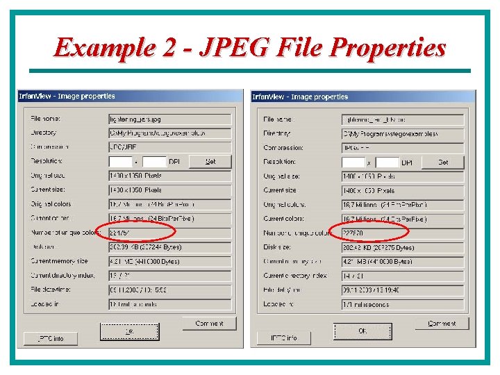 Example 2 - JPEG File Properties 