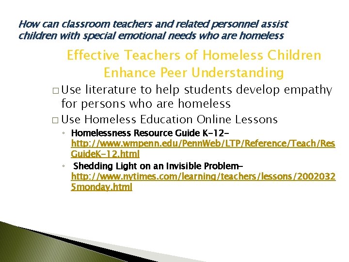 How can classroom teachers and related personnel assist children with special emotional needs who