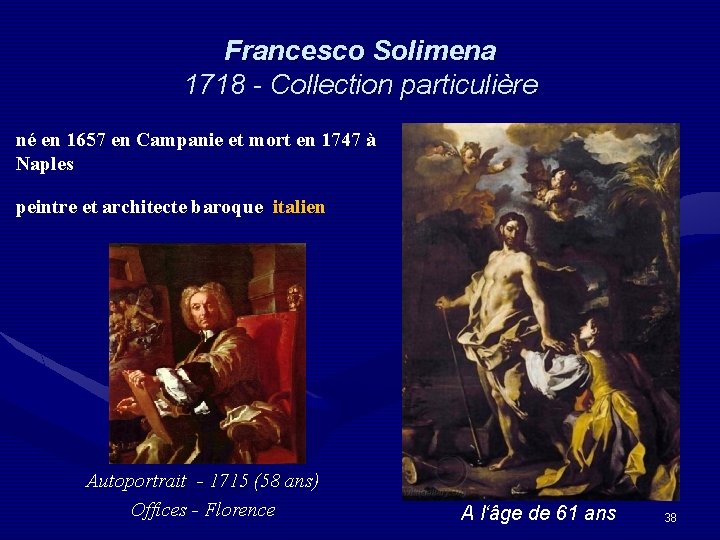Francesco Solimena 1718 - Collection particulière né en 1657 en Campanie et mort en