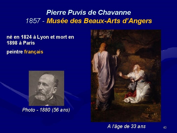 Pierre Puvis de Chavanne 1857 - Musée des Beaux-Arts d’Angers né en 1824 à
