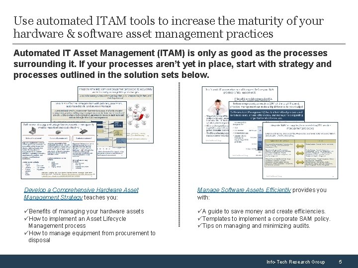 Use automated ITAM tools to increase the maturity of your hardware & software asset