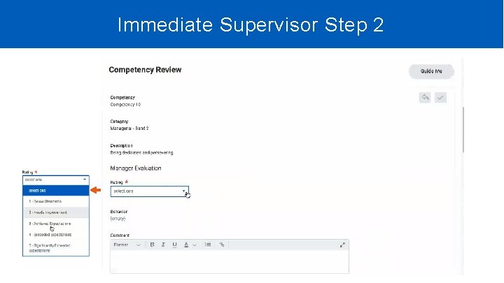 Immediate Supervisor Step 2 