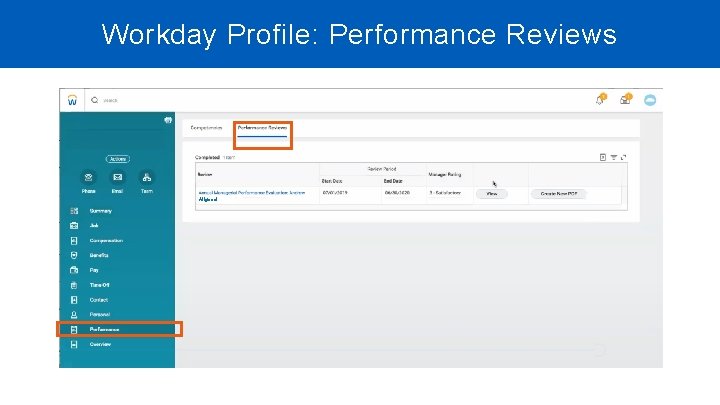 Workday Profile: Performance Reviews Allgood 
