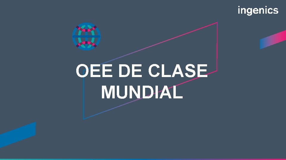 OEE DE CLASE MUNDIAL File: 9150004_Ingenics_OEE_Presentation_M. Soria_F. Reynoso; Created: 2020 -05 -15; Version 1.