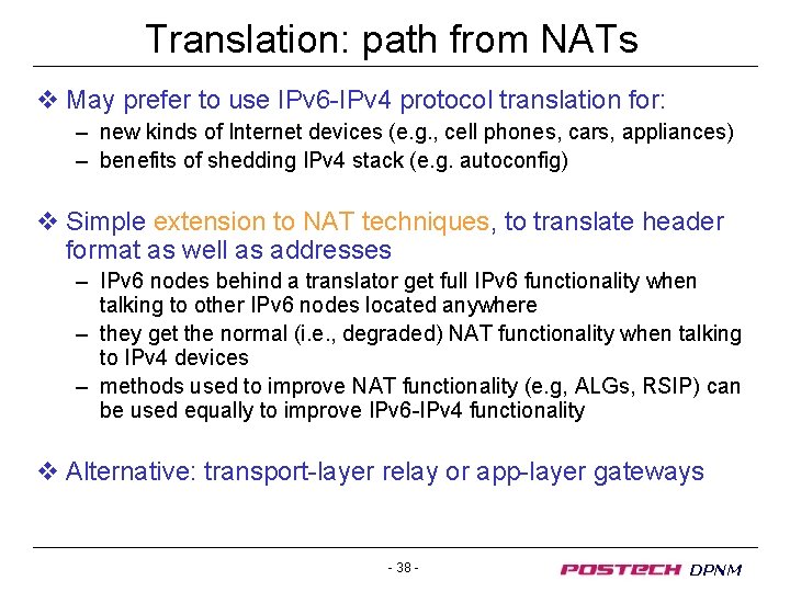 Translation: path from NATs v May prefer to use IPv 6 -IPv 4 protocol