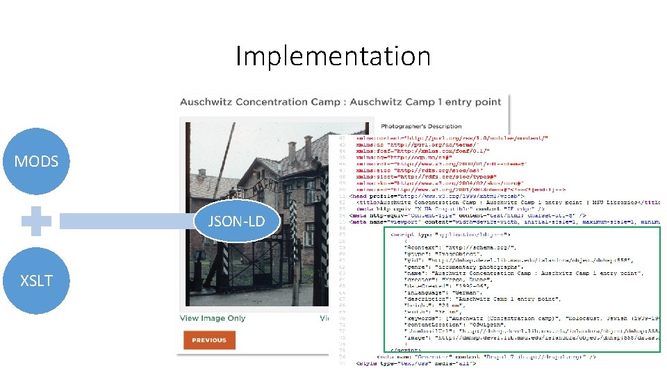 Implementation MODS JSON-LD XSLT 