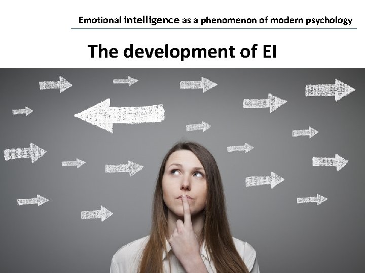 Emotional intelligence as a phenomenon of modern psychology The development of EI 