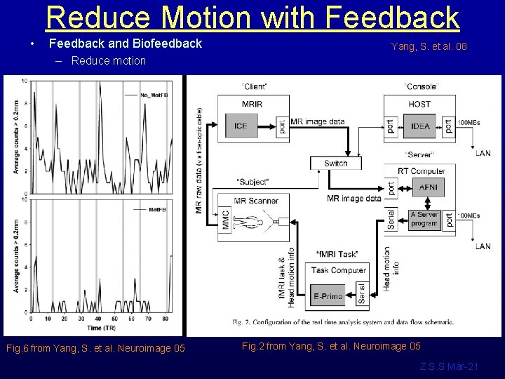 Reduce Motion with Feedback • Feedback and Biofeedback Yang, S. et al. 08 –