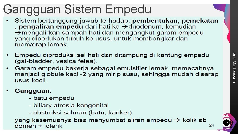Gangguan Sistem Empedu Jens Martensson 25 