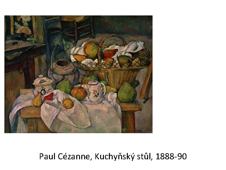 Paul Cézanne, Kuchyňský stůl, 1888 -90 