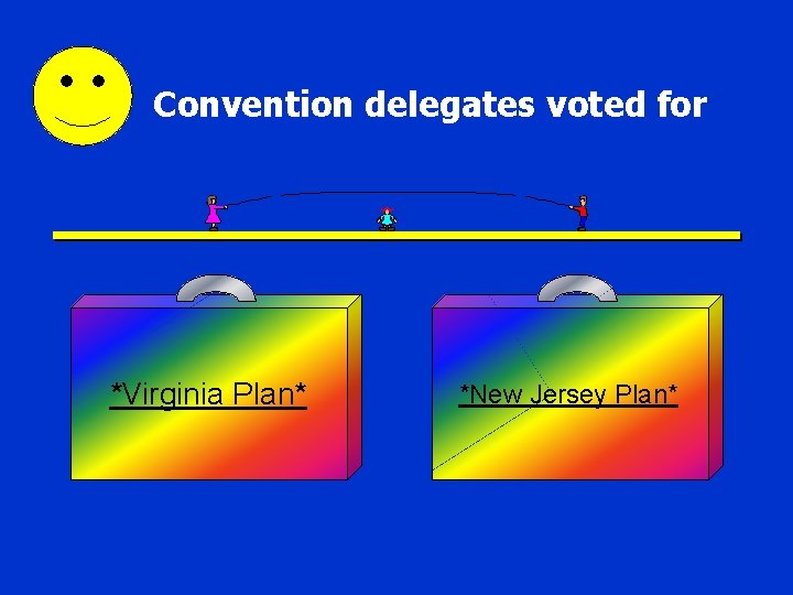 Convention delegates voted for *Virginia Plan* *New Jersey Plan* 