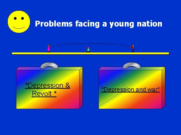 Problems facing a young nation *Depression & Revolt * *Depression and war* 