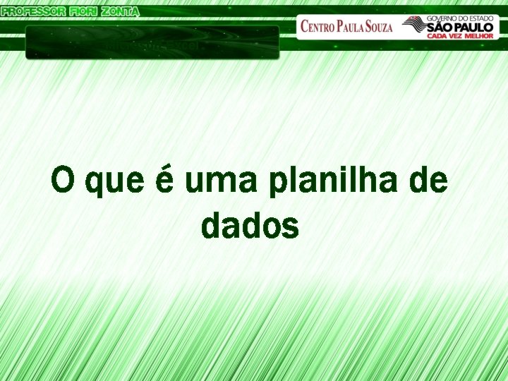 Microsoft Excel O que é uma planilha de dados 