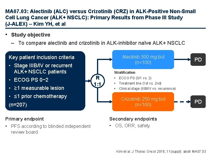 MA 07. 03: Alectinib (ALC) versus Crizotinib (CRZ) in ALK-Positive Non-Small Cell Lung Cancer
