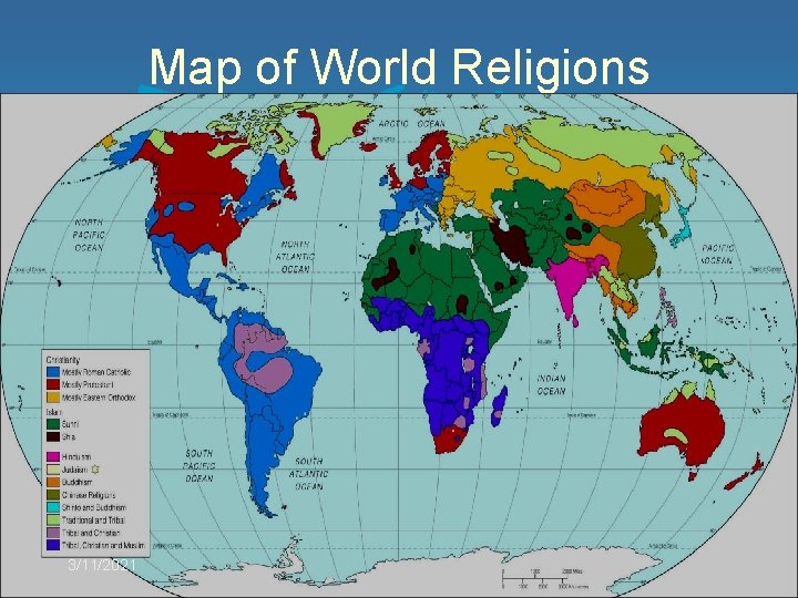 Map of World Religions 3/11/2021 