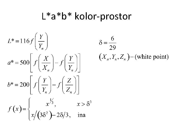 L*a*b* kolor-prostor 