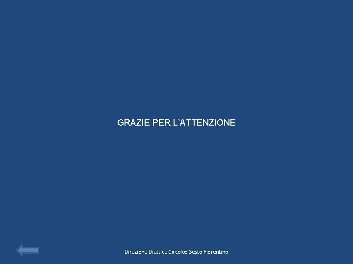 GRAZIE PER L’ATTENZIONE Direzione Diattica Circolo 3 Sesto Fiorentino 