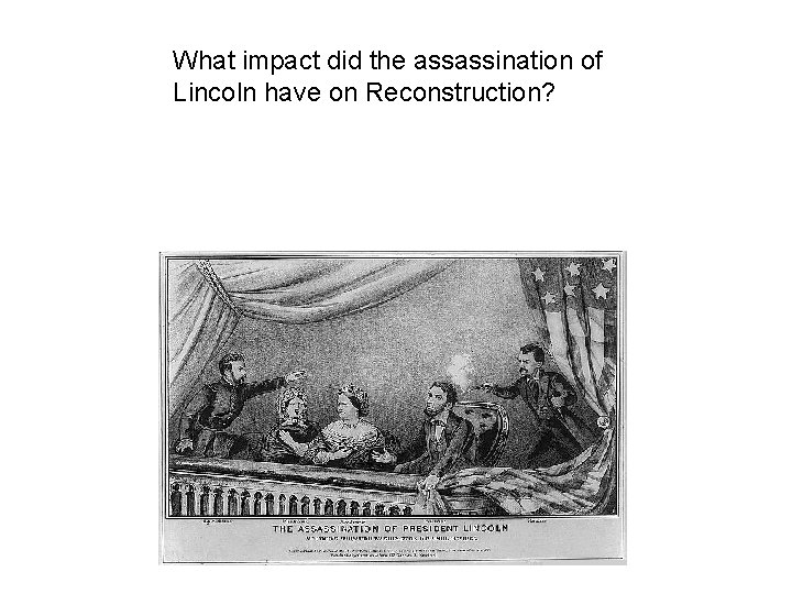 What impact did the assassination of Lincoln have on Reconstruction? What impact did the assassination of Lincoln have on Reconstruction?
