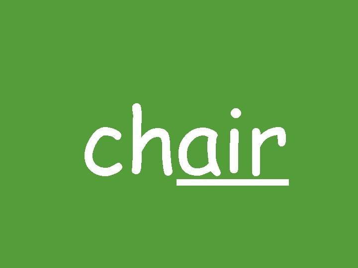 chair 