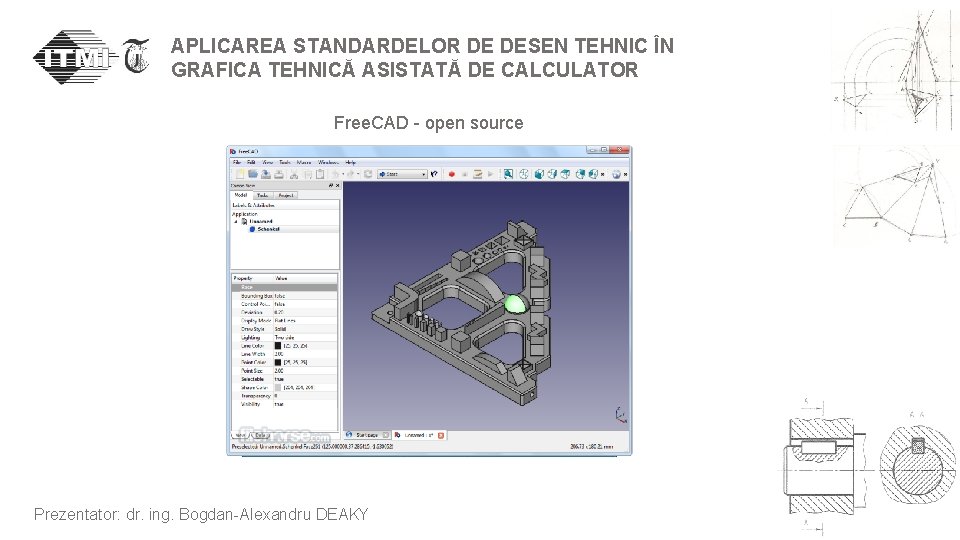 APLICAREA STANDARDELOR DE DESEN TEHNIC ÎN GRAFICA TEHNICĂ ASISTATĂ DE CALCULATOR Free. CAD -