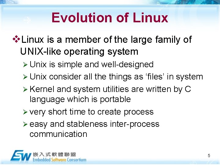 Evolution of Linux v. Linux is a member of the large family of UNIX-like
