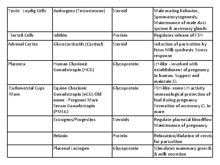 Testis Leydig Cells Androgens (Testosterone) Steroid Male mating behavior, Spermatocytogenesis, Maintenance of male duct