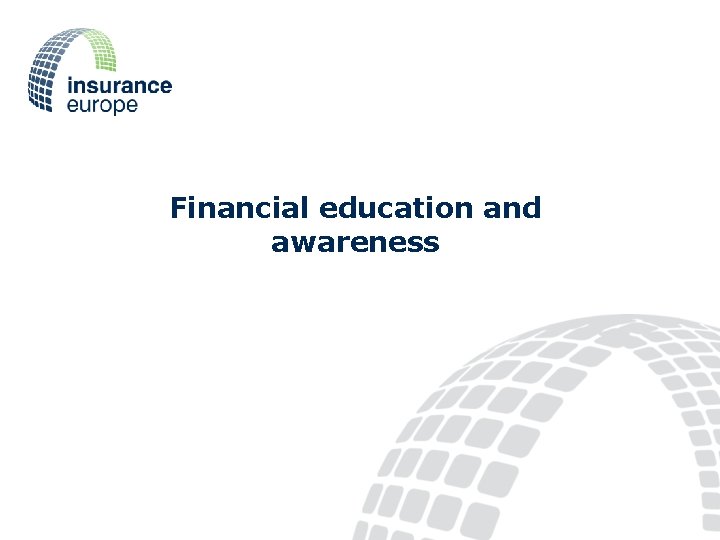 Financial education and awareness 