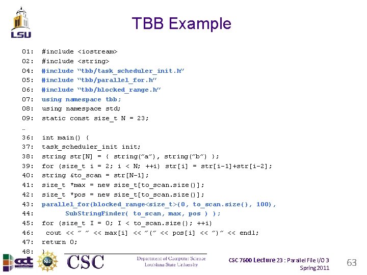 TBB Example 01: 02: 04: 05: 06: 07: 08: 09: … 36: 37: 38:
