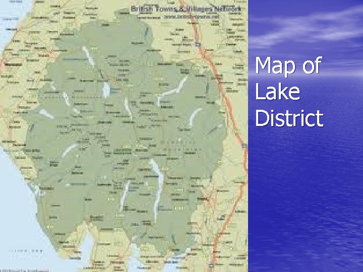 Map of Lake District 