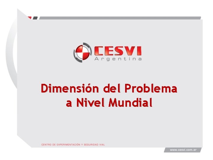 Dimensión del Problema a Nivel Mundial 