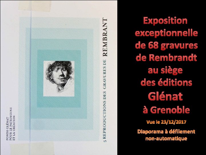 Exposition exceptionnelle de 68 gravures de Rembrandt au siège des éditions Glénat à Grenoble